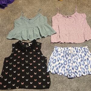 Size Large Camis And Shorts Set/ Bundle